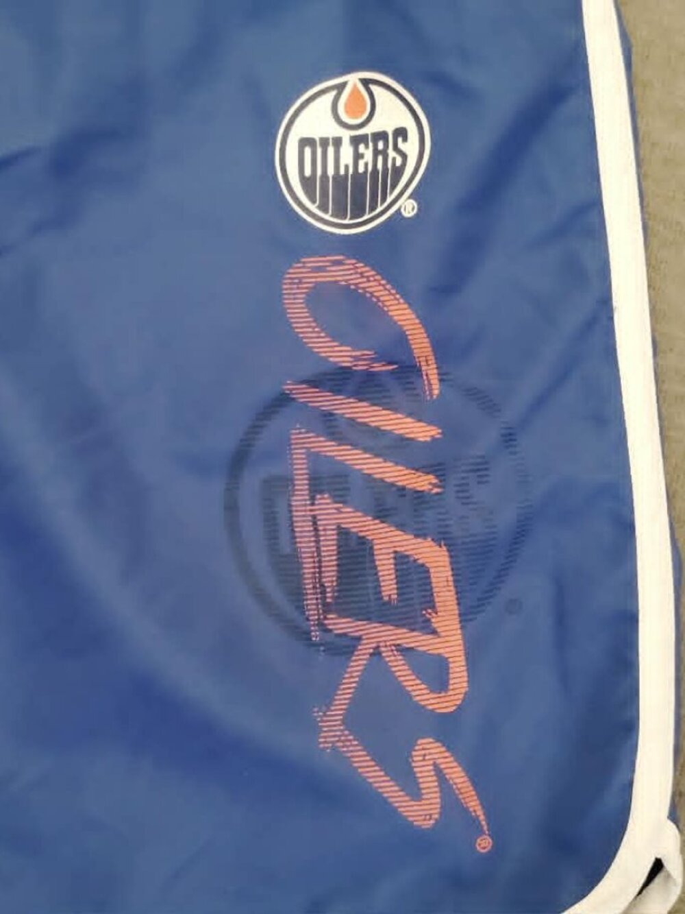 Outerstuff NHL Youth Large Edmonton Oilers Swim Shorts Blue
